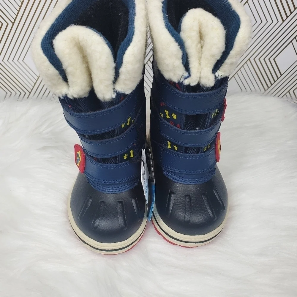 Boys Paw Patrol Multicolored Thermolite Snow Winter Boots Size 5 -22F Stay Warm.